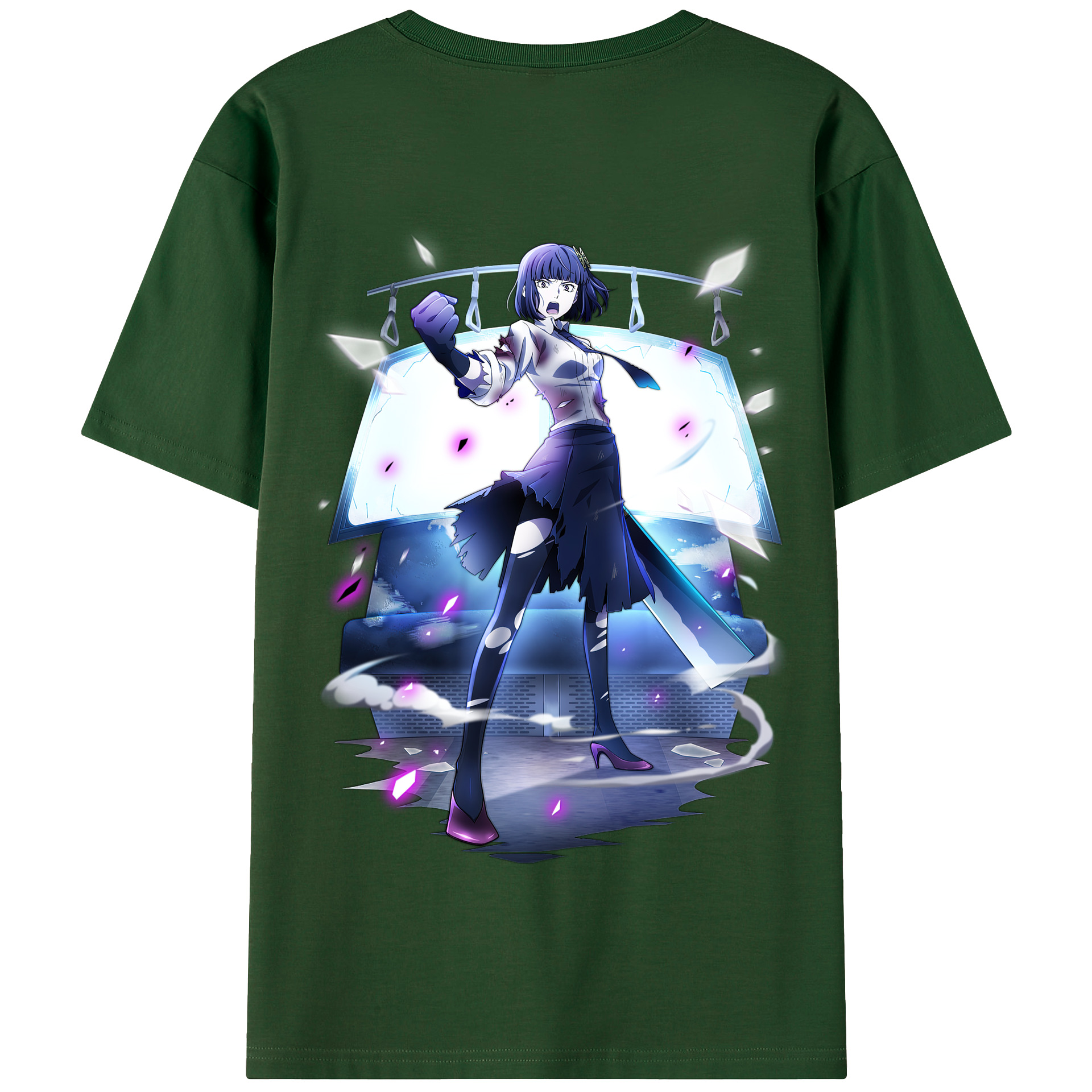（画像用） 文豪ストレイドッグス Bungo Stray Dogs 綿100％半袖Tシャツ（背面プリント）